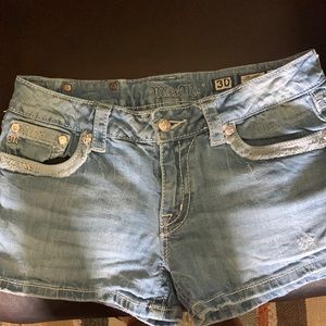 MISS ME light blue denim shorts, size 30